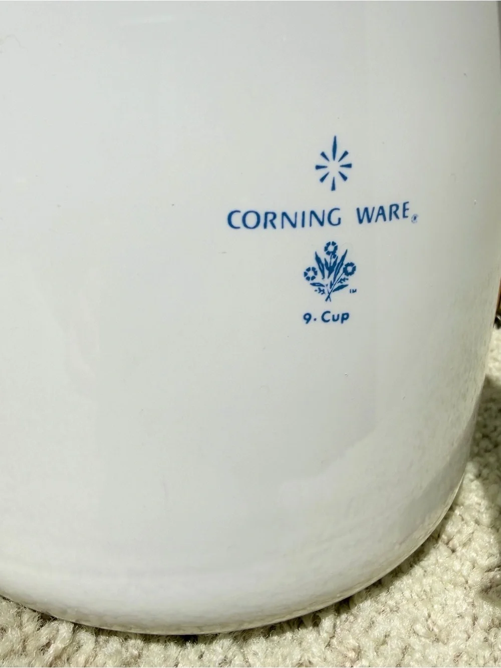 Vintage CorningWare Blue Cornflower Stove Top Coffee Tea Pot Percolator 9 Cup